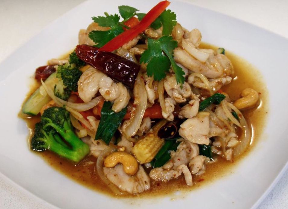 Cashew Nut and Chilli Jam Stir Fry Thai Dish Thai Food Restaurant